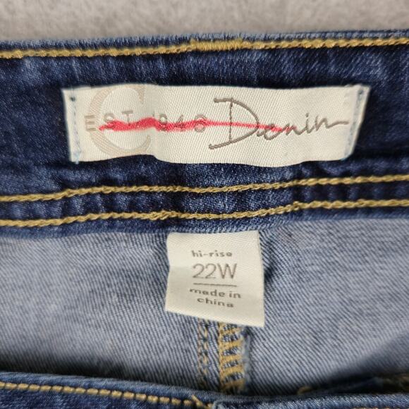 Cato Jeans Womens Size 22W Hi-Rise Distressed 40" Waist - Picture 5 of 12